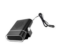 Abaodam Calentador Eléctrico para Coche 12v Negro Descongelador Portátil y Desempañador Ventilador Calefactor Pequeño para Parabrisas y Cabina Adecuado para Invierno y Conducción