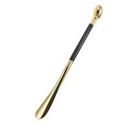 Abaodam Calzador Ergonómico Deportivo Mango Plástico Duradero Dorado Ayuda Portátil para Calzado Ajustado para Personas Mayores Embarazo y Viaje