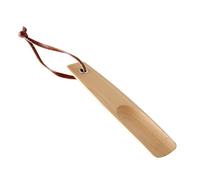 Abaodam Calzador Portátil de Madera de 16 Cm, Mini Elevador de Zapatos Ergonómico de Haya, Accesorio Práctico para Poner Calzado en Casa y Viaje