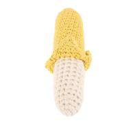 Abaodam Campana de Mano de Ganchillo Suave con Forma de Plátano para Recién Nacidos Segura para Bebés