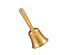 Abaodam Campana de Mano de Metal Pequeña de Latón Esmalte, Campana Multifuncional para Restaurante y Cocina, Timbre de Atención al Cliente Sonido Fuerte y Diseño Resistente