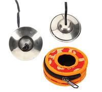 Abaodam Campana de Platillo Tingsha Hecho a Mano para Yoga y Instrumento de Percusión Manual Sonido Relajante Tamaño Pequeño Acero