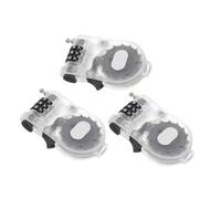 Abaodam Candado Antirrobo para Snowboard y Bici Montaña Juego de 3 Unidades Compactas Cable Extensible de Acero Diseño Ligero y Transparente Blanco Accesorio Seguro para Deportes al