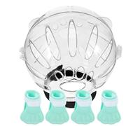 Abaodam Capucha para Gatos Después de Cirugía Casco Transparente y Protector Multifuncional para Patas Adecuado para Gatitos y Gatos Pequeños
