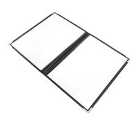 Abaodam Carpeta Portamenús de Pvc Transparente Anillas, Fácil de Almacenar Recetas y Leer, Diseño Creativo Adecuado para Cocinar Cocina