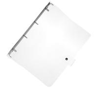 Abaodam Carpeta Transparente para Cuaderno A4 de 4 Agujeros, Cubierta Plástica Resistente para Hojas Sueltas, Funda Protectora Funcional para Oficina y Material Escolar, 1 Unidad
