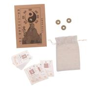Abaodam Cartas de Adivinación I Ching Símbolos Feng Shui para Principiantes, Juego de 64 Hexagramas en Papel Duradero, Uso Cultural y Espiritual, Incluye Manual de Interpretación