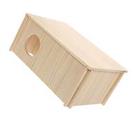 Abaodam Casa de Madera para Hámster Refugio y Juguete de Accesorio para Jaula de Hámster para Descanso y Secreto y para Mascotas Pequeñas