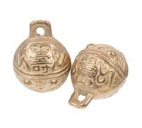 Abaodam Cascabeles de Cobre para Mascotas 34 Mm, Juego de 2 Piezas, Campanas Portátiles Resistentes para Collares de Perros y Gatos, Accesorios Decorativos para Suministros de Mascotas
