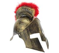 Abaodam Casco de Guerrero Dorado para Cosplay y Fiesta, Accesorio Único de Pvc para Disfraces y Actuaciones de Baile, Sombrero de Estilo Romano para Mascaradas
