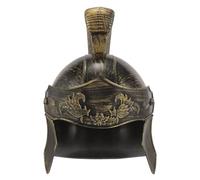 Abaodam Casco de Soldado Romano para Adulto, Tocado Vintage Dorado, Accesorio de Disfraz Cosplay Medieval, Casco Legionario Histórico para Fiestas y Representaciones Teatrales