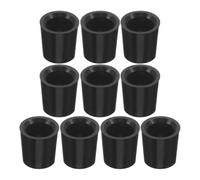 Abaodam Casquillos de Golf Negros para Varillas de Hierro 10 Piezas, Férulas de Plástico Absorbentes de Impactos, Diámetro Interior 0,355 para Reparación y Protección contra