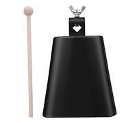 Abaodam Cencerro de Metal para con Baqueta de Madera Juguete de Percusión Educativo para Niños Accesorio Musical Práctico y Duradero para Hogar y Granja