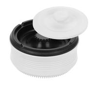 Abaodam Cenicero Inteligente Recargable USB Purificador de Aire y Filtro Hepa, Capacidad Grande, Color Blanco Marfil, Multifuncional para Hogar, Oficina y Automóvil, Contenedor de Cenizas