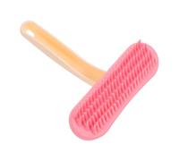 Abaodam Cepillo de Aseo para Conejos Grande de Silicona, Peine para Quitar el Pelo y Masaje para Mascotas Pequeñas, Adecuado para Conejo, Cobaya y Chinchilla, Color Rosa, Tamaño