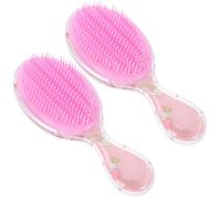 Abaodam Cepillo de Cabello para Niña Lindo y Desenredante con Cerdas Suaves Que Previenen Daños y Roturas, Diseño Divertido y Material Plástico y Tpee, Paquete de 2 Unidades