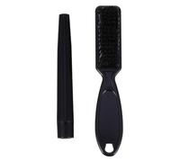 Abaodam Cepillo para Barba para Hombres Lápiz de Bigote Kit de Cuidado de Barba Abs Negro Uso en Casa Acabado Limpio y Estilo Profesional de Salón