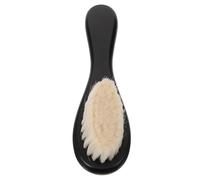 Abaodam Cepillo para Niña con Cerdas Suaves de Lana Exfoliador Resistente para Cabelludo Masajeador Portátil para Limpieza y Cuidado Baño Pequeño Color Negro