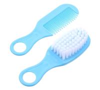 Abaodam Cepillo y Peine Para Ñiño Azul Conjunto De Masaje Suave, Material Duradero Antiestático, Kit De Aseo Para Recién Nacidos, Cuidado Delicado Para Niño y Niña
