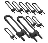 Abaodam Cerradura De Seguridad Para Puertas De Bebé y Refrigerador 12pcs u Forma Fácil De Abrir Para Adultos