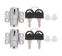 Abaodam Cerraduras de Seguridad para Ventanas Correderas de Aleación de Zinc con Función Antirrobo y Protección Infantil, Diseño Moderno y Tamaño Compacto, Paquete de 2 Sets