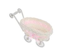 Abaodam Cesta Carrito Imitación Ratán para Shower Decoración Almacenamiento para