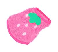Abaodam Chaleco Cálido para Perros Pequeños de Forro Polar Coral Capucha y Diseño de Conejito, Ligero y Fácil de Poner para Mascotas en Invierno Rosa