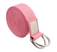 Abaodam Cinta de Yoga de Banda de Estiramiento Antideslizante para Fitness y Ejercicio Correa Auxiliar Portátil Rosa para Entrenamiento y Mejora de Flexibilidad