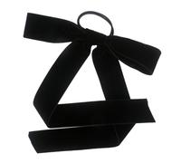 Abaodam Cinta Elástica Pelo Lazo de Terciopelo Negro, Banda Elástica Buena Elasticidad para Sujetar Cabello Fino o Grueso en Casa o Viajes