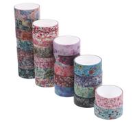 Abaodam Cintas washi Decorativas Cinta de impresión Decorativa para decoración de Regalos y Manualidades Rollo de 2 m de Papel washi para Aficionados al DIY