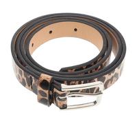 Abaodam Cinturón de Piel con Estampado de Leopardo para Mujer Ajustable Versátil para Vaqueros y Faldas Casuales con Hebilla Única y Diseño Elegante Cinturón de Moda para Resaltar la