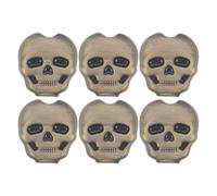 Abaodam Clavijas de Afinación de Guitarra Metálicas Diseño de Calavera, Perillas de Repuesto para Guitarra Acústica y Eléctrica, Color Bronce, Tamaño 0,63 X 0,59 Pulgadas,