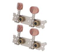 Abaodam Clavijas de Afinación para Ukelele 4 Cuerdas Engranajes de Acero Doble Posición, Juego de 2 Piezas para Accesorios Musicales, Ajuste Preciso para Instrumentos Folclóricos