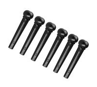 Abaodam Clavijas Para Guitarra Acústica 6 Piezas Pasadores De Puente De Guitarra Color Negro Accesorios Duraderos Para Afinación y Folk
