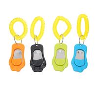 Abaodam Clicker para Entrenamiento de Mascotas 4 Piezas con Correa Ajustable, Dispositivos para Adiestramiento Canino y Felino, Suministros para Corrección de Comportamiento en