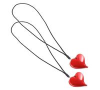Abaodam Clip Para Babero Multiusos Decorativos Forma De Corazón Resistentes Para Cochecito Sujetababeros y Baberos Tipo Bandana