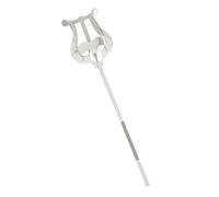 Abaodam Clip para Partitura Musical de Saxofón Portátil, Abrazadera de Hierro Resistente y Ligera, Soporte Compacto para Partituras en Color Plateado, Adecuado para Músicos en Ensayos