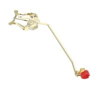 Abaodam Clip para Partituras de Trompa Metálico Lira, Soporte Compacto y Portátil para Partituras, Abrazadera Roja para Bandas de Música y Músicos de Viento, Accesorio Resistente de Metal