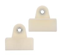 Abaodam Clips Aplicables para Vidrio de Coche, Soporte Plástico Resistente para Regulador de Ventana, Fijador Lateral para Canal de Vidrio, Clip de Retención para Puerta y Ventana, Beige