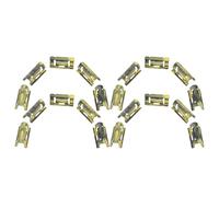 Abaodam Clips de Retención Metálicos para Panel de Instrumentos de Coche, 20 Unidades, Accesorios para Consola Central Compatibles con Vehículos, Fijación Segura para Molduras