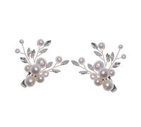 Abaodam Clips Decorativas Perlas Cristales Boda Hebillas y de Zapatos para en Color Blanco de Hierro y Abs para Zapatos de Tacón Año en Compromiso