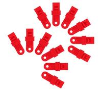 Abaodam Clips para Toldos de Carpa Rojos 20 Piezas, Sujetadores de Lona Resistentes al Viento Agua para Tiendas de Campaña, Accesorios de Camping para Fijación Segura en