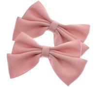 Abaodam Clips para Zapatos de Boda Lazo Rosa Decorativos y Removibles, Accesorios de Tela y Aleación para Tacones en Compromiso y San Valentín, 2 Piezas