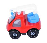 Abaodam Coche de Juguete de Ingeniería para Niños y Bebés, Plástico Rojo con Función de Movimiento Continuo y Larga Duración, Adecuado para Montarse y Jugar