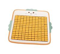 Abaodam cojín del asiento soporte lumbar del asiento para el automóvil almohadilla cubierta de asiento de enfriamiento para coche cojines de asiento de silla de oficina de verano Felpa