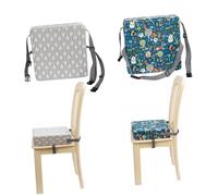Abaodam Cojín Elevador para Silla de Comedor Infantil Gris Ligero y Resistente Tamaño Adecuado para Bebés y Pequeños Adecuado para Uso Casa y Restaurantes