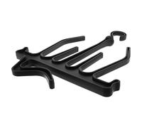 Abaodam Colgador para Equipo de Buceo Negro de Polipropileno Resistente al Agua de Mar Percha Ventilada para Trajes de Neopreno y Trajes Secos Secado Rápido y Diseño Antideslizante para