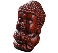 Abaodam Colgante de Buda de Madera de Sándalo Morado, Decoración Colgante para Llavero y Pulsera, Diseño DIY Portátil y Ligero para Accesorios y Decoración de Hogar