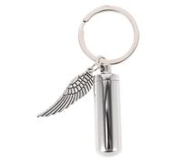 Abaodam Colgante Urna de Acero Inoxidable para Cenizas de Mascotas, Llavero Decorativo para Recuerdo de Perro, Joyería Conmemorativa para Guardar Restos Cremados, Accesorio Memorial