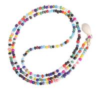 Abaodam Collar Bohemio para Mujer Colgante de Conchas en Aleación, Cómodo y Fácil de Poner, Adecuado para Bar o Club Diseño Elegante y Colorido Arcoíris